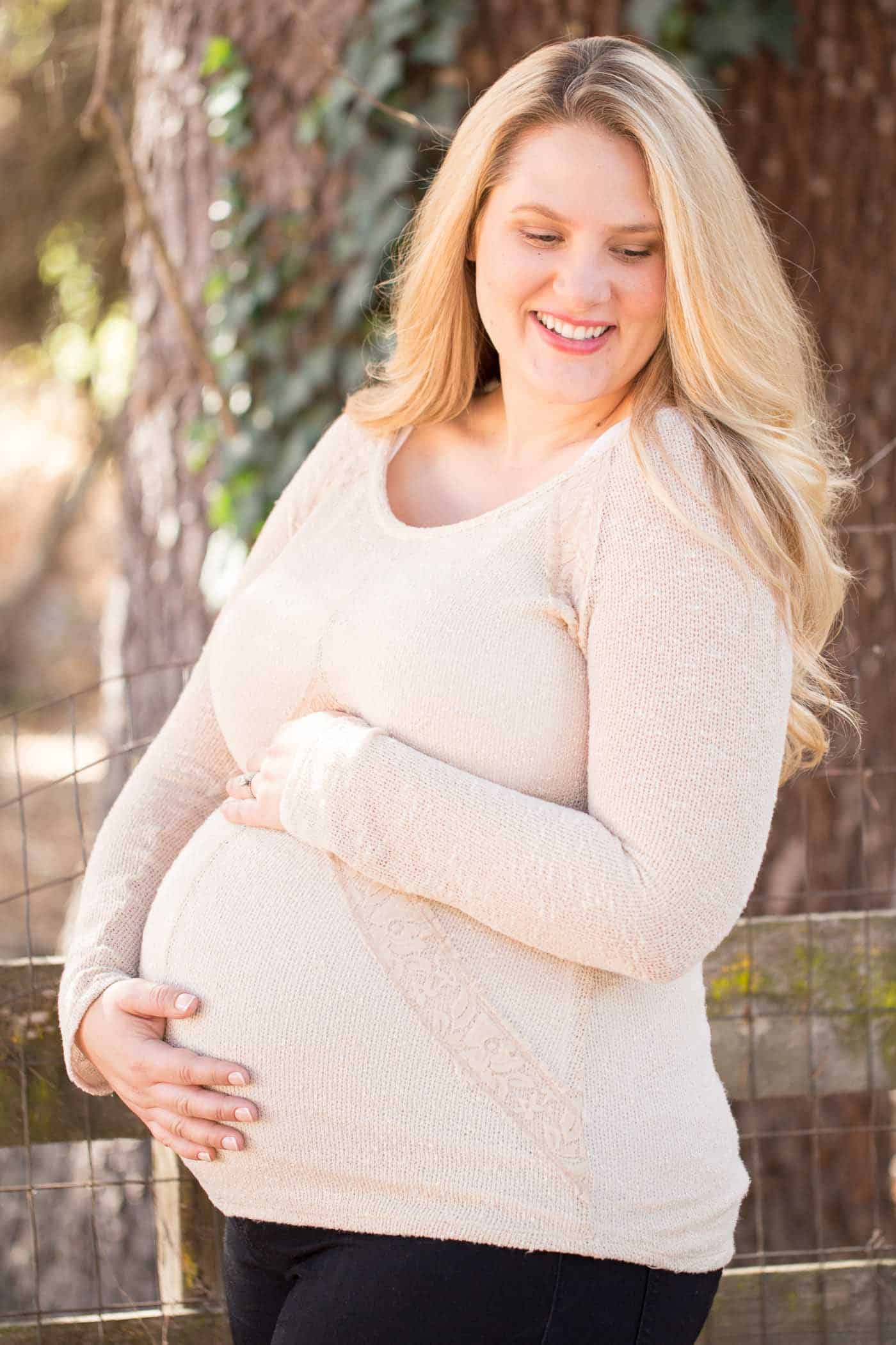 7 month pregnant bride