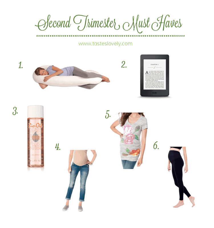 Second Trimester of Pregnancy Must Haves List |tasteslovely.com