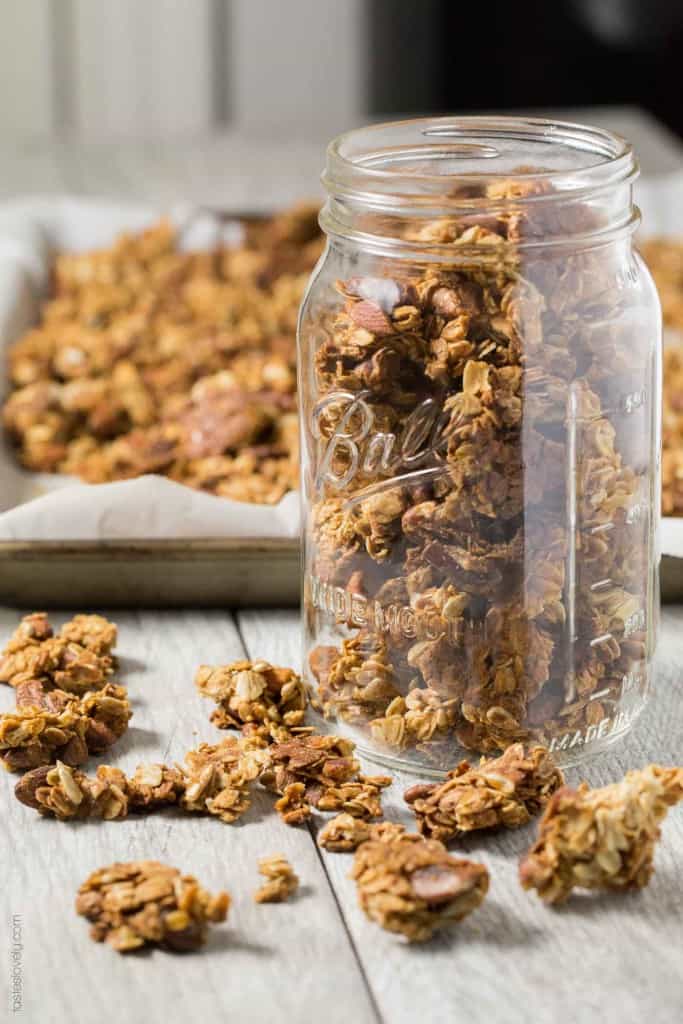 Nutty Coconut Oil Cluster Granola