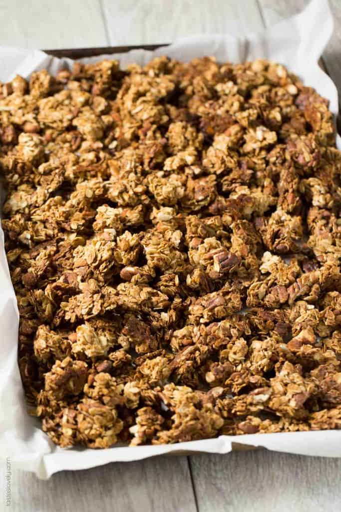 Nutty Coconut Oil Cluster Granola