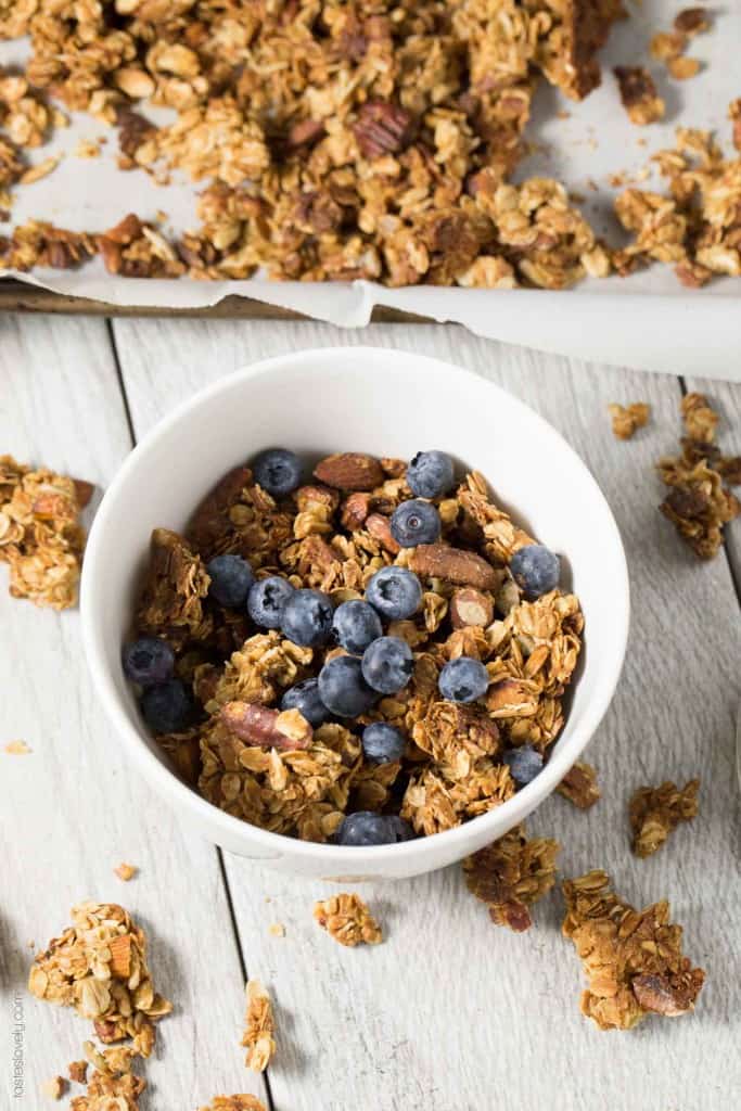 Nutty Coconut Oil Cluster Granola