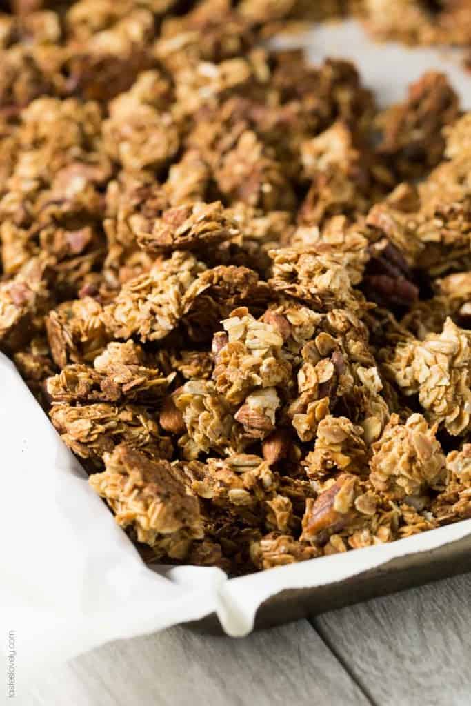 Nutty Coconut Oil Cluster Granola