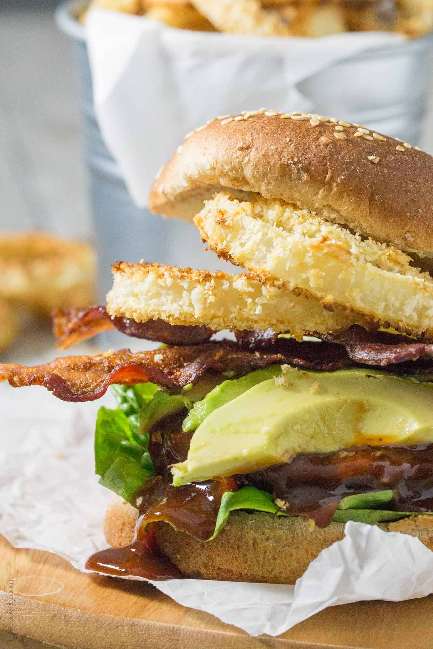 BBQ Bacon Western Burgers - Tastes Lovely