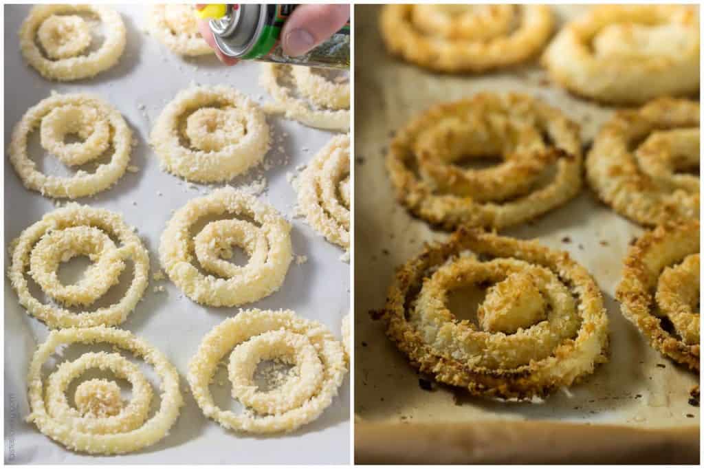 Crispy Oven Baked Onion Rings