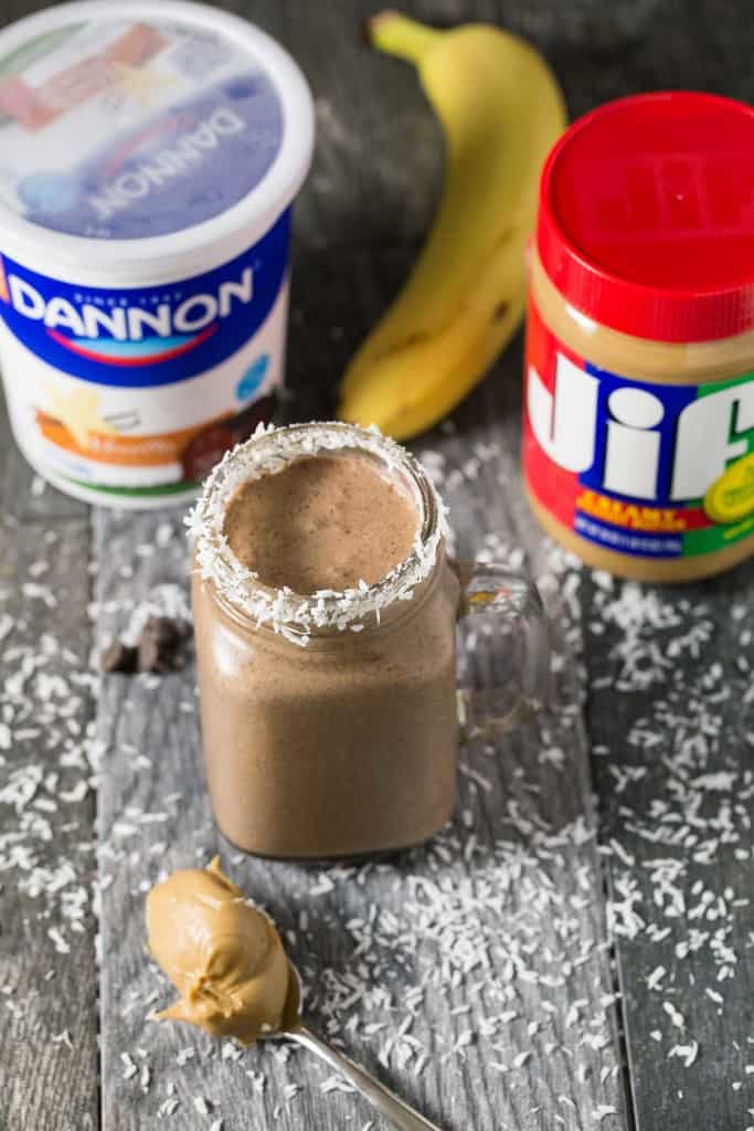 Peanut Butter Cocoa Coconut Smoothie
