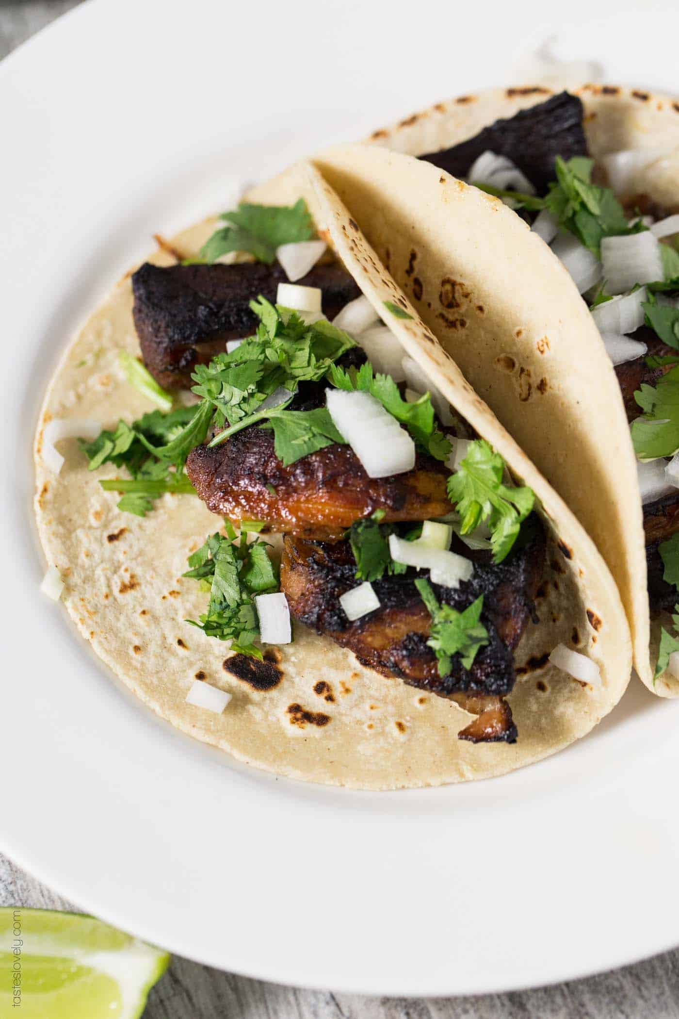 Street Style Crispy Carnitas Tacos - Tastes Lovely