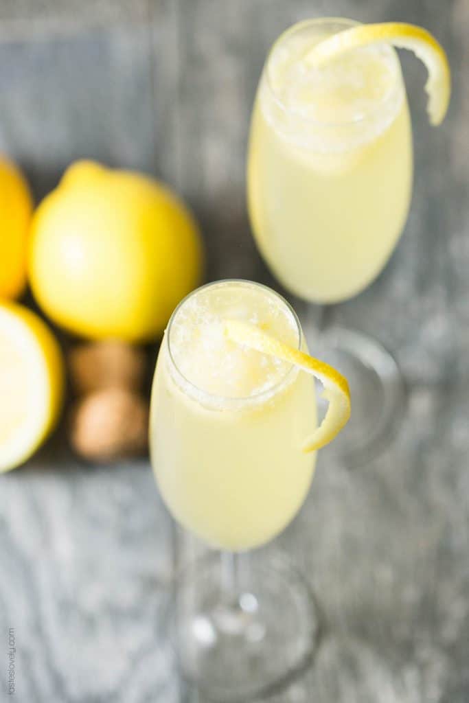 Lemon Sorbet Mimosa