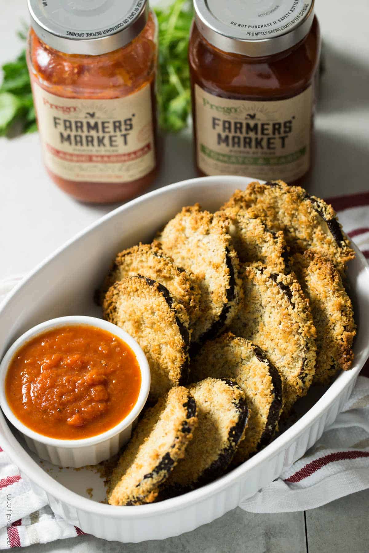 Vegan Crunchy Baked Eggplant Bites