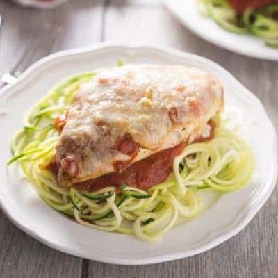 Healthy Chicken Parmesan | tasteslovely.com