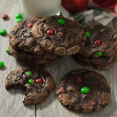 M&M'S Brownie Mix Cookies | tasteslovely.com