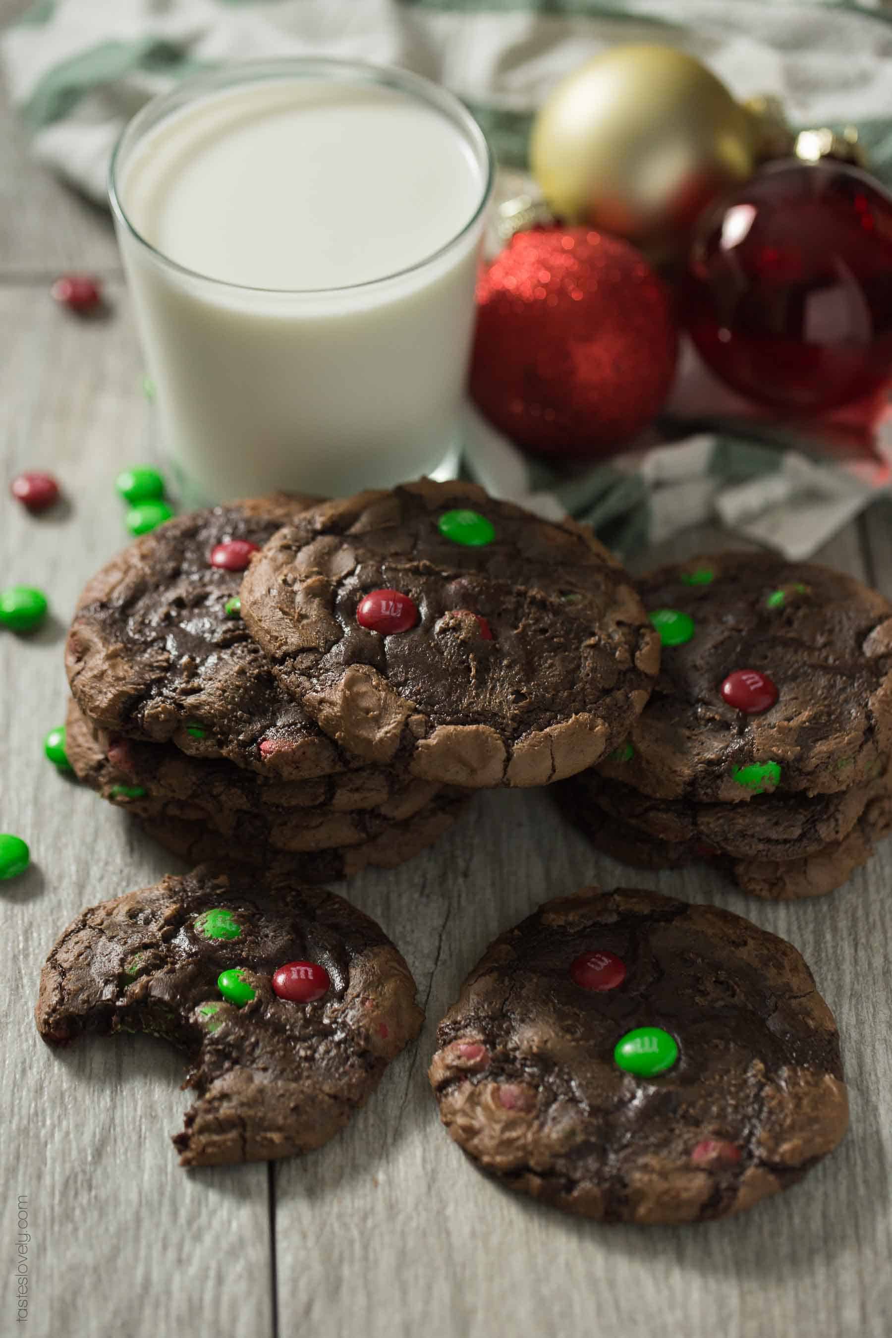 M&M’S® Brownie Mix Cookies - made from a box of brownie mix. Just 5 ingredients and 20 minutes!