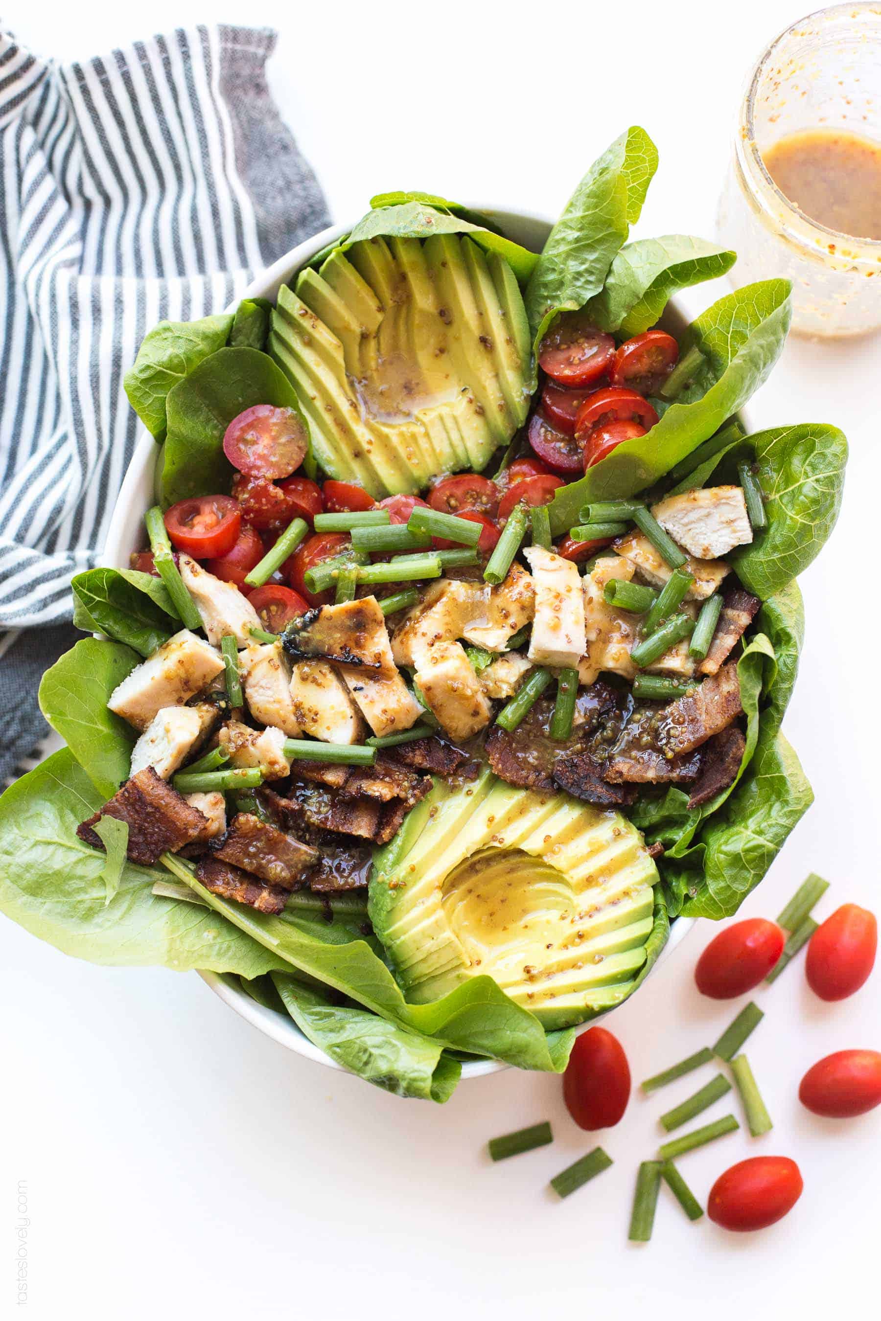 Paleo Honey Mustard Chicken, Bacon & Avocado Salad ...