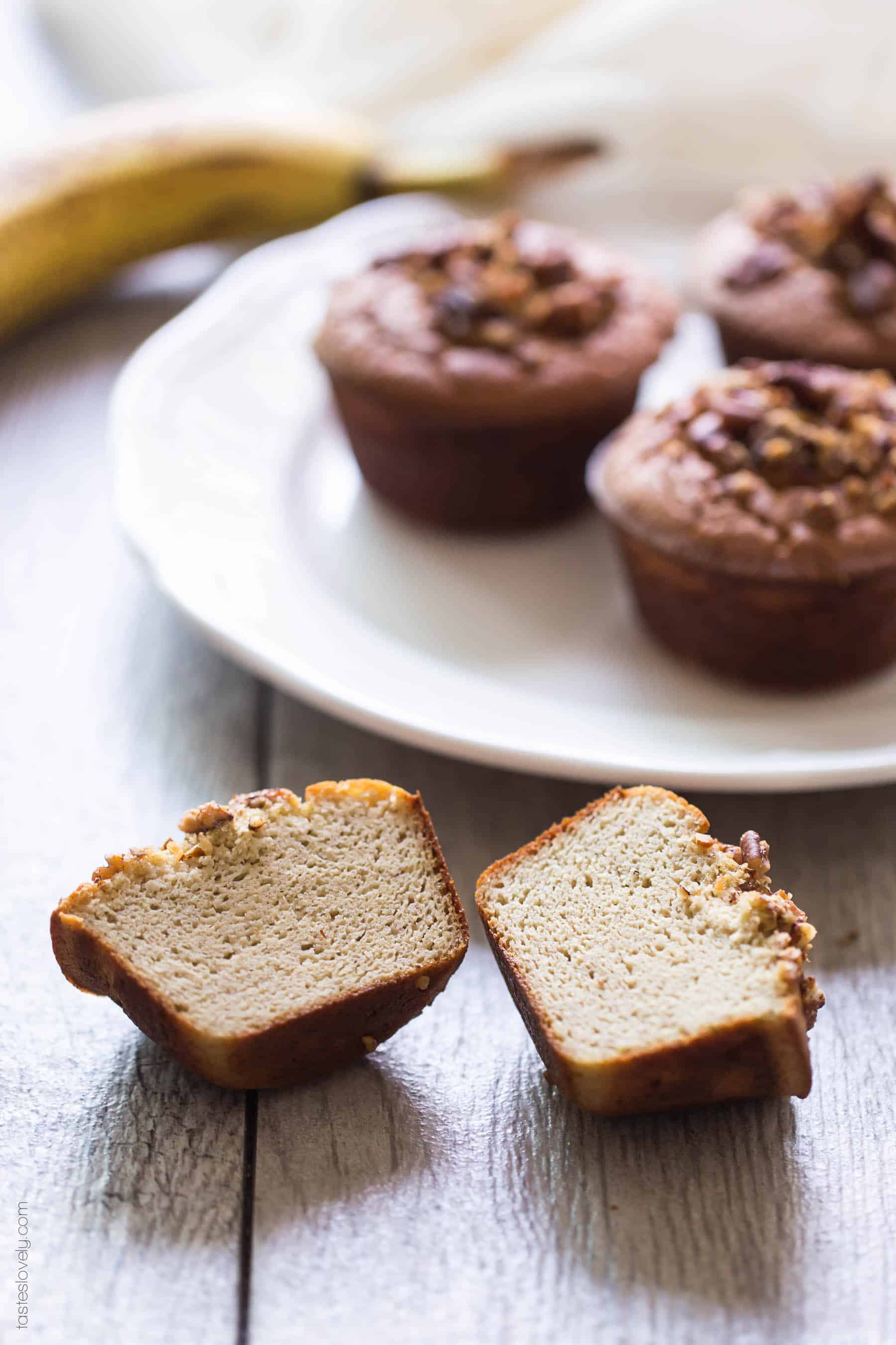 Blender Almond Flour Paleo Banana Muffins Tastes Lovely