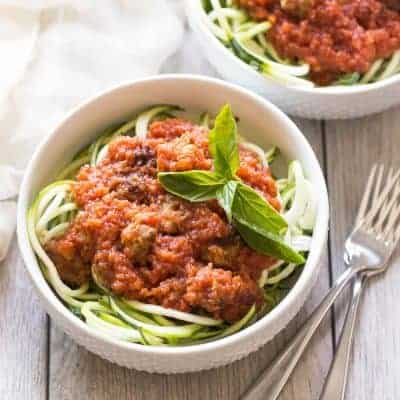 Paleo Whole30 Marinara Sauce With Sausage And Zoodles Tastes
