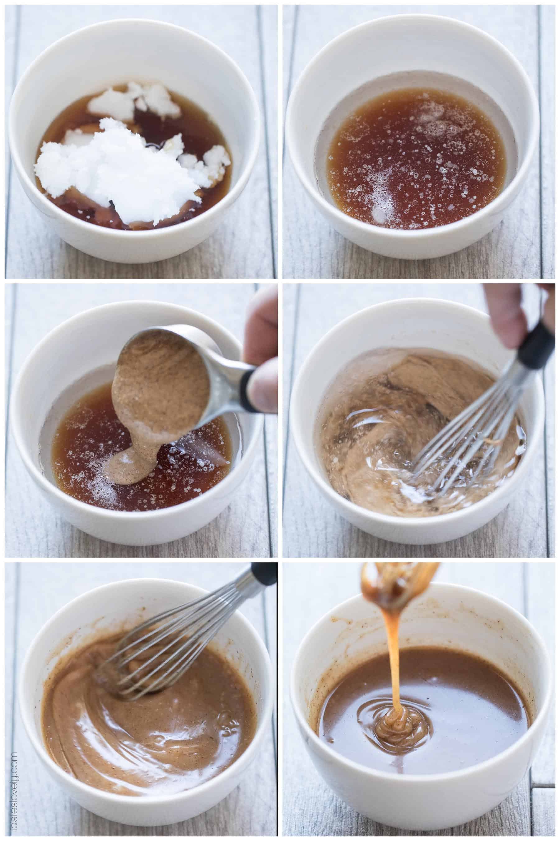 Paleo Salted Caramel Sauce - a 3 minute microwave caramel sauce that is paleo, dairy free, refined sugar free, gluten free and vegan!