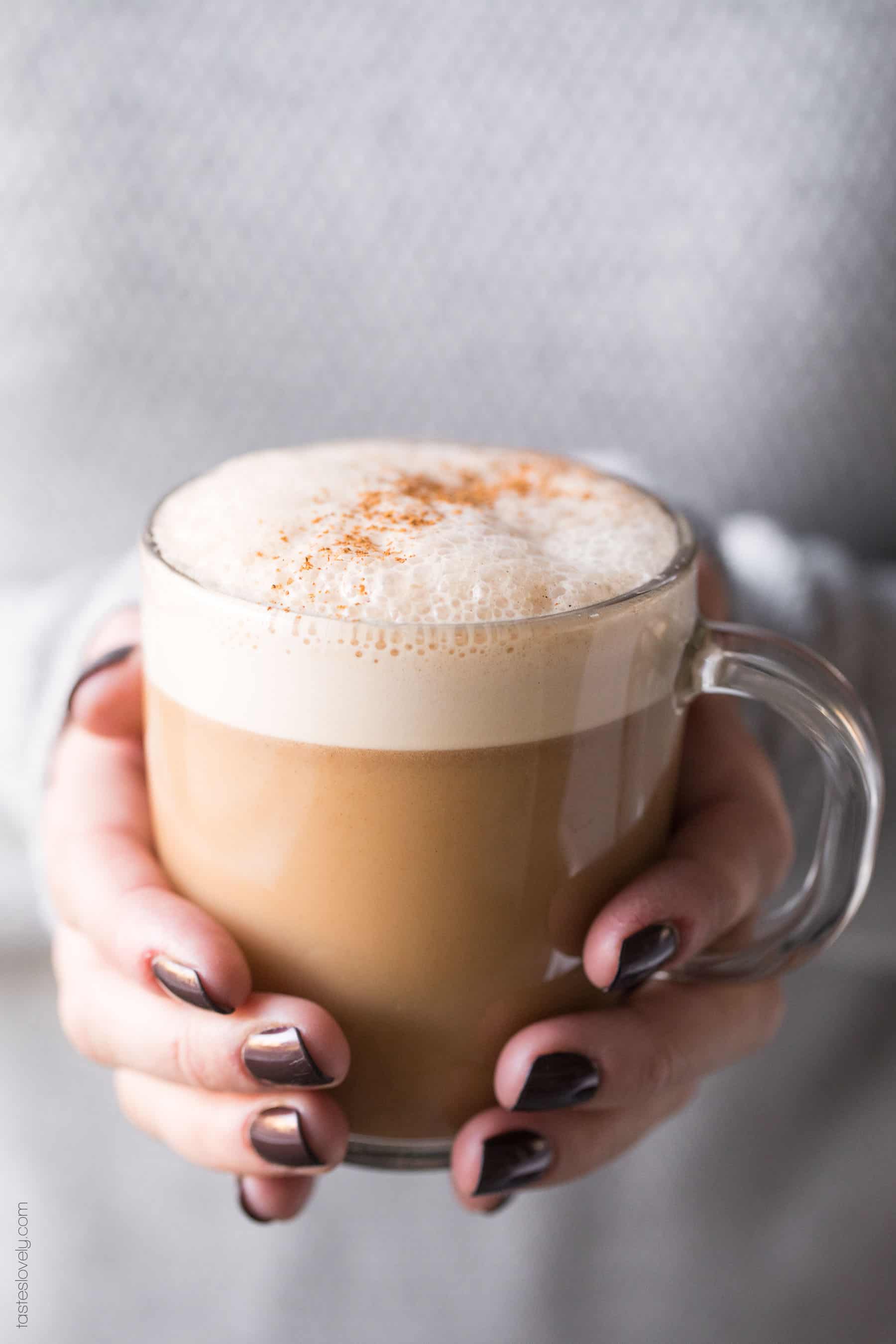 Paleo Almond Milk Chai Tea Latte (Dairy Free). Made in your blender!