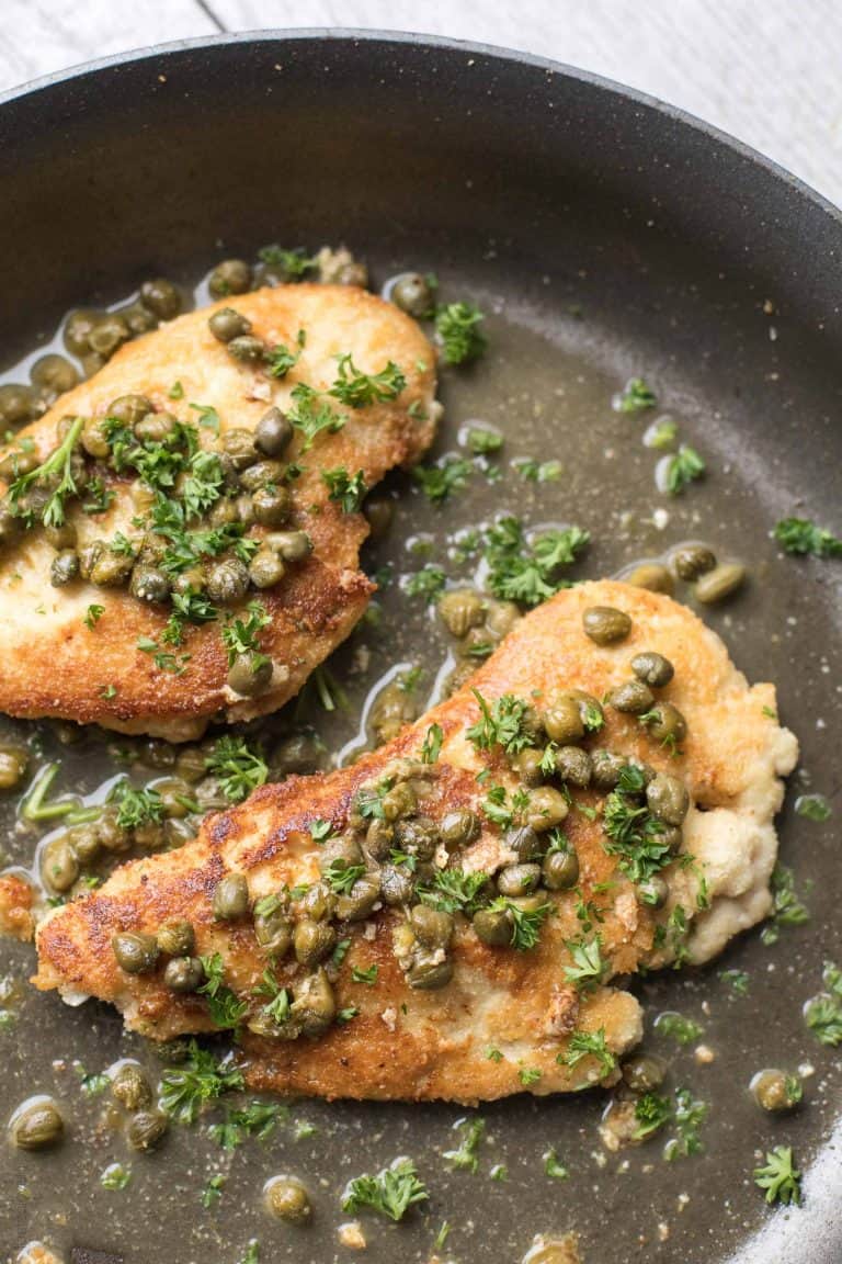 Easy Keto Chicken Piccata with Lemon Caper Sauce | Tastes Lovely
