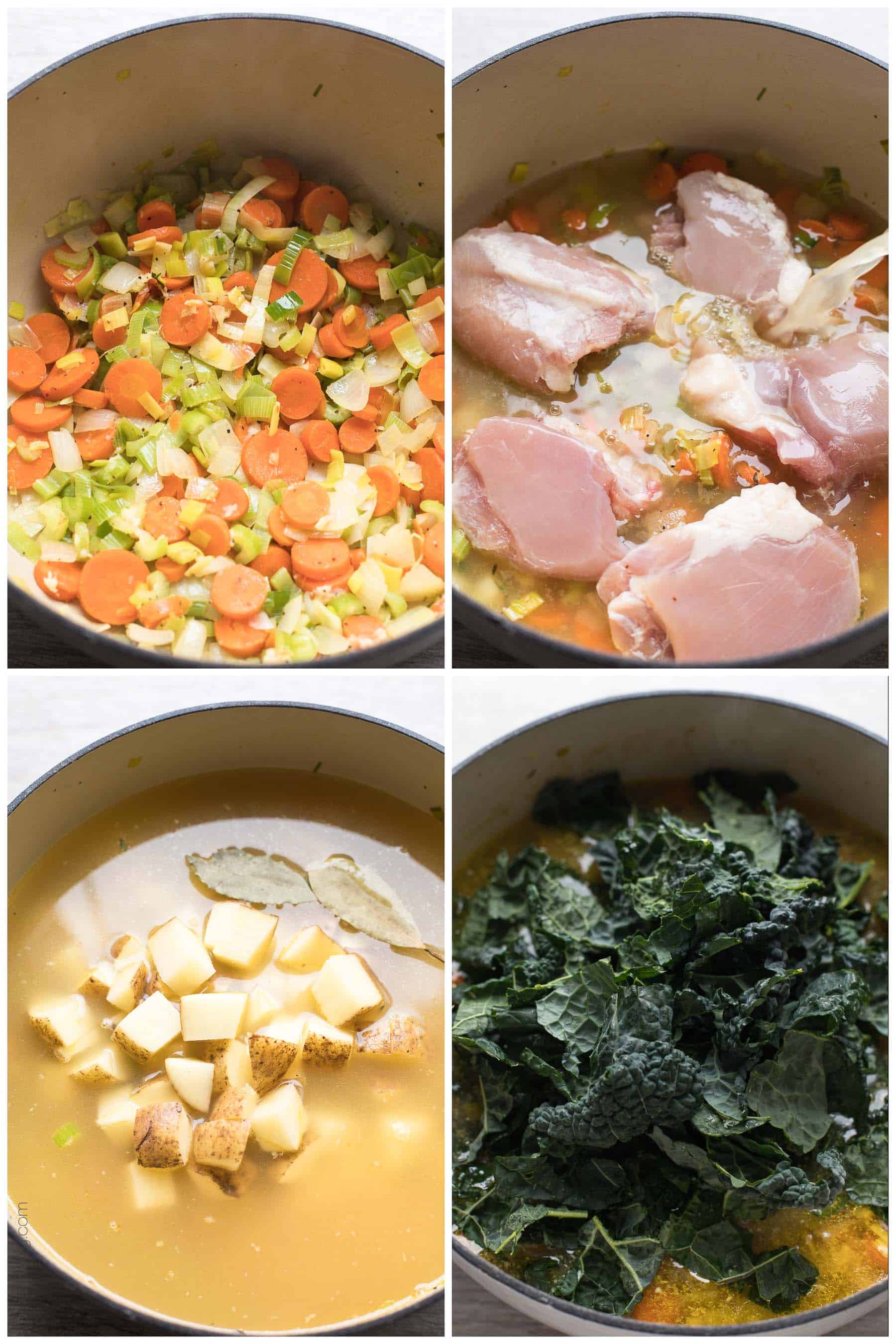 step by step photos showing how this recipe is made