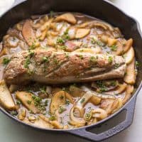 Apple & Onion Braised Pork Tenderloin (Paleo, Whole30)