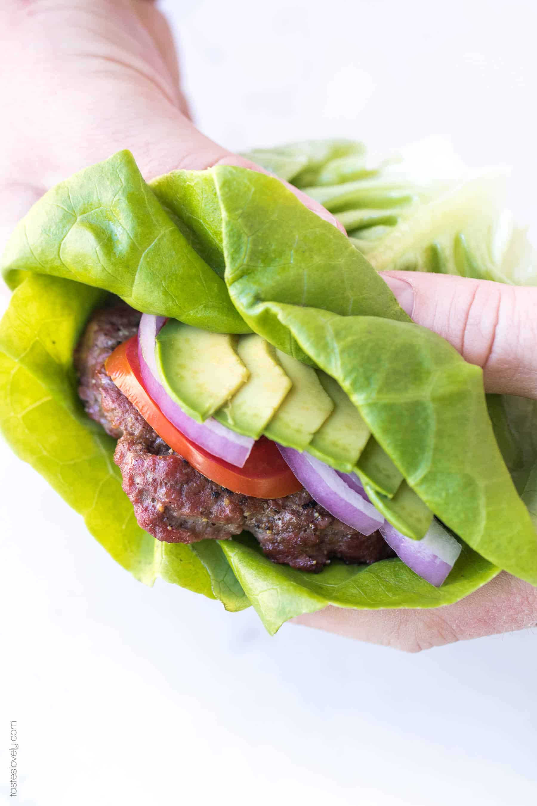 Perfect Paleo + Whole30 Burger Recipe with a Homemade Worcestershire Sauce - the secret to the most flavorful and juicy paleo + whole30 hamburgers! #paleo #whole30 #glutenfree #grainfree #dairyfree #soyfree #sugarfree #lowcarb #keto #realfood #cleaneating