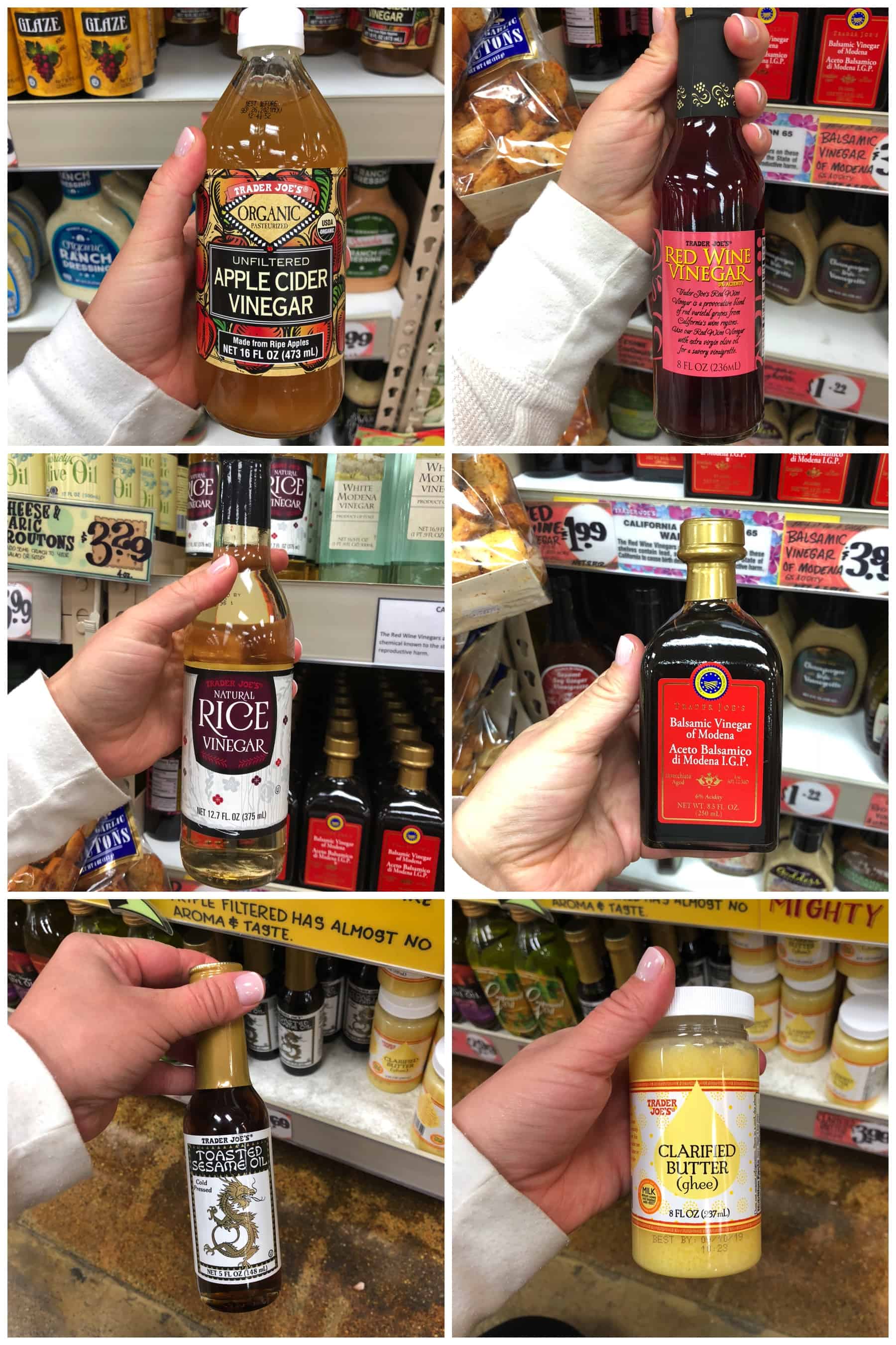 oil and vinegar found at Trader joe's that are whole30 compliant