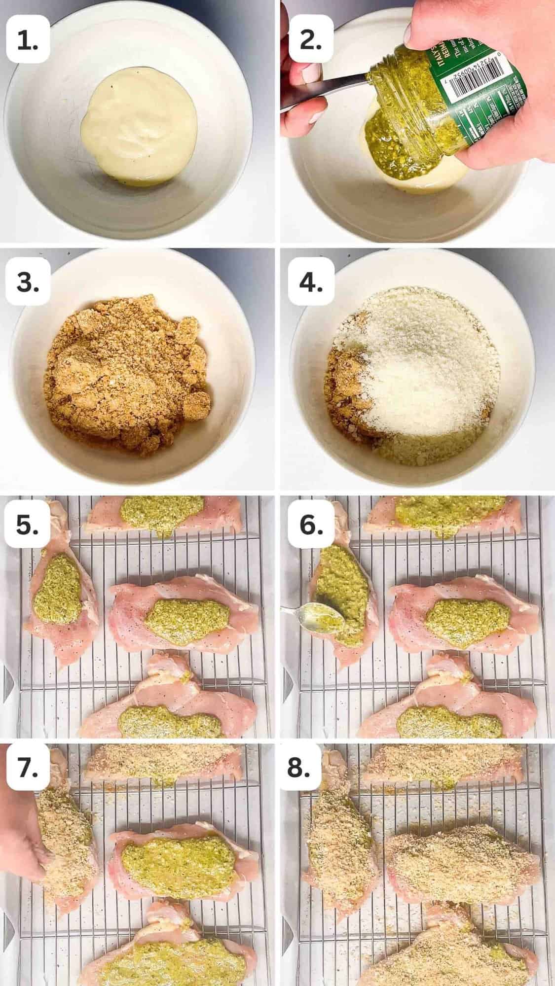 numbered step by step photos showing how to make this recipe