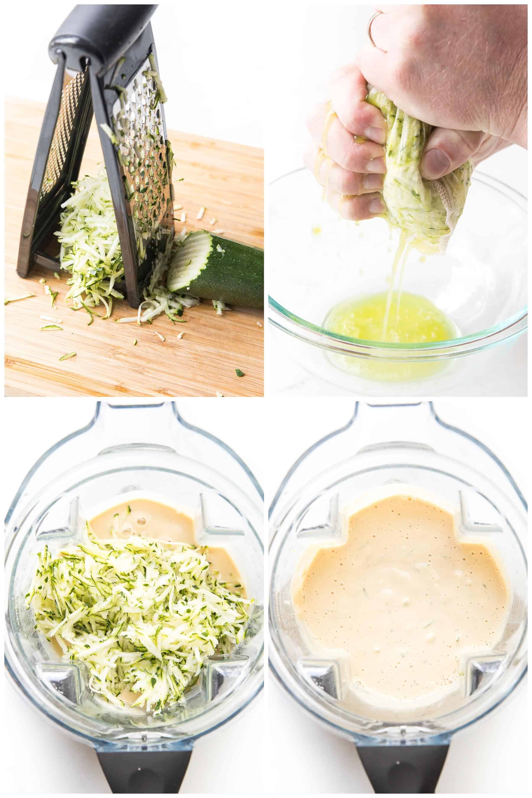 steps to making paleo zucchini muffins