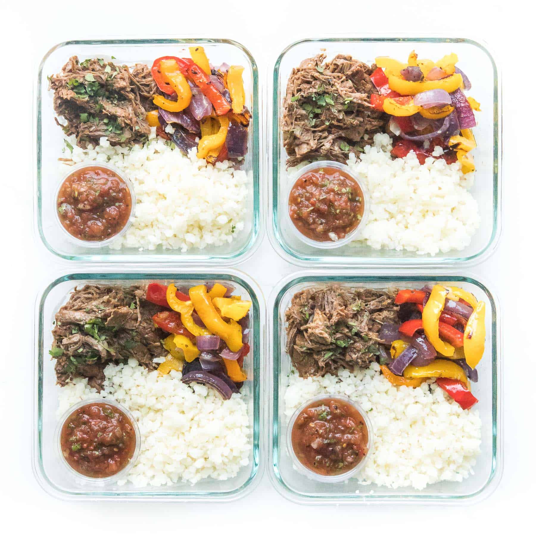 meal prep barbacoa burrito bowls