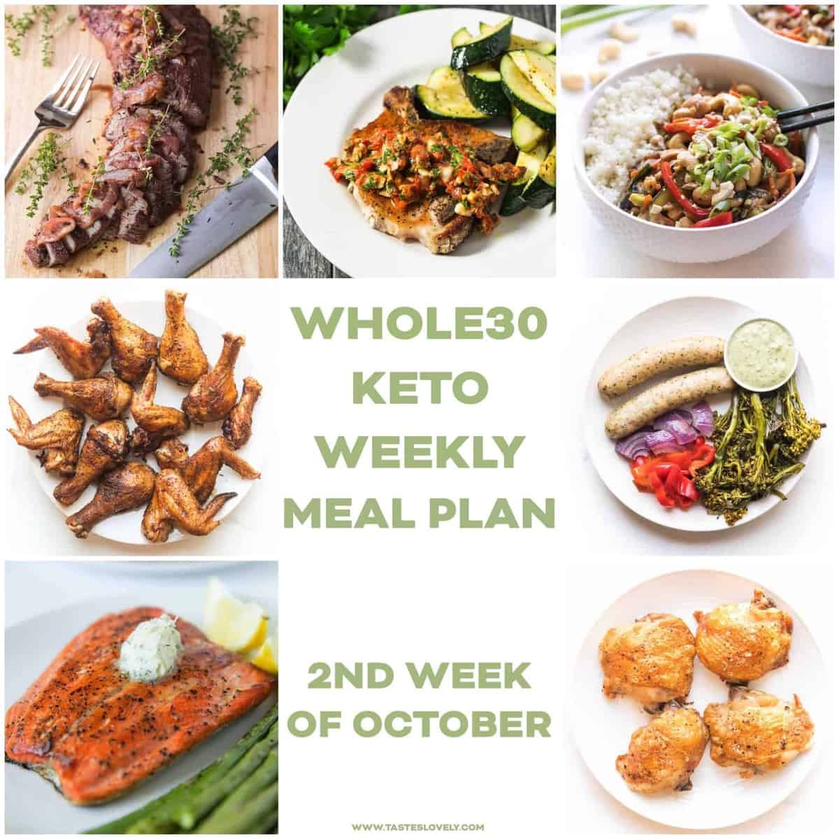 Whole30 Keto Weekly Meal Plan (October Week 2) Tastes Lovely