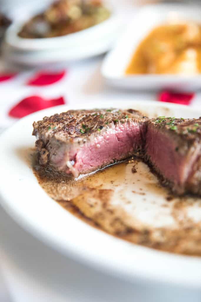 11 oz filet mignon at ruth's chris steakhouse keto friendly menu