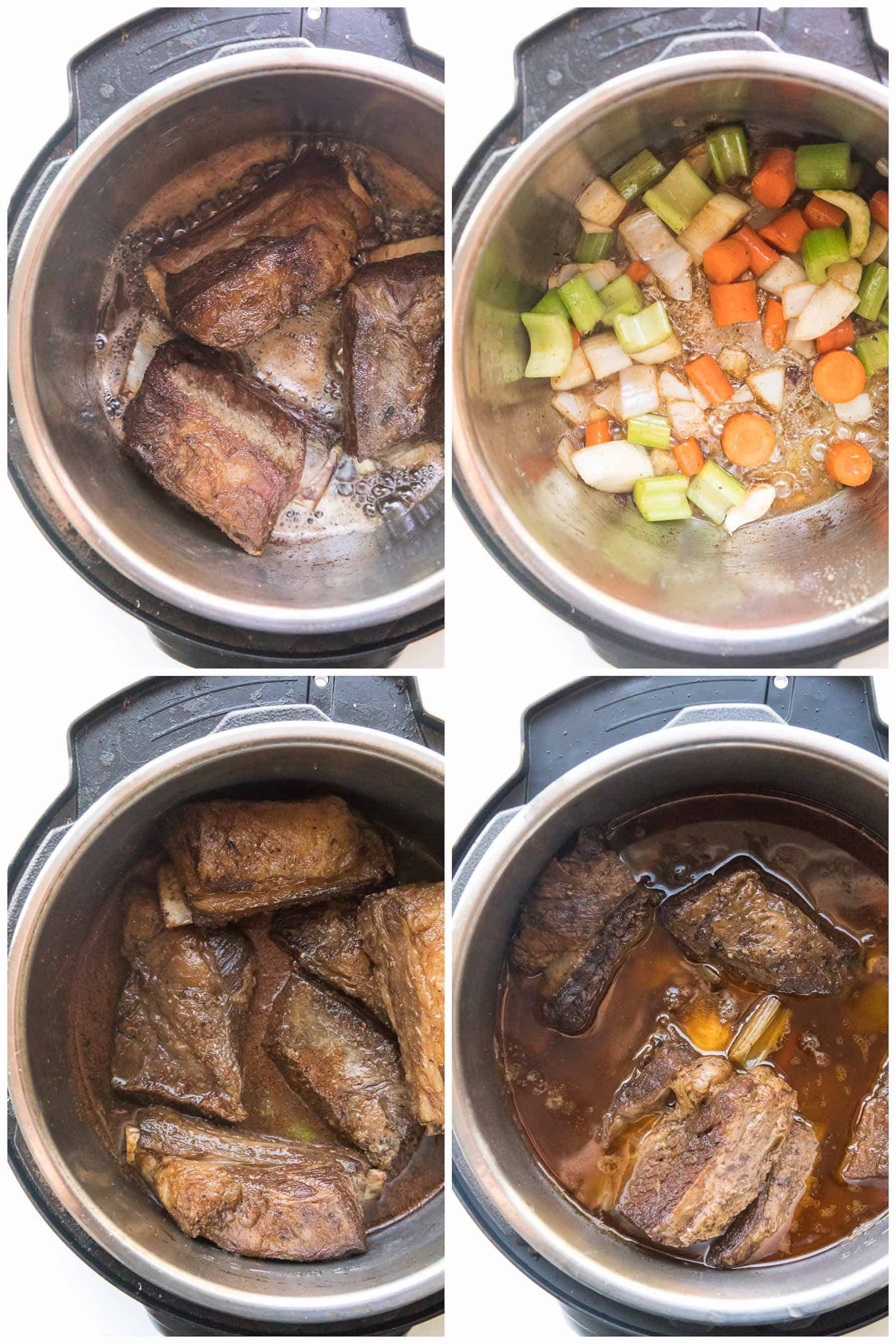 steps to making short ribs in an instant pot