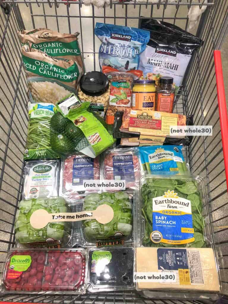 whole30 + keto clean eating grocery haul at costco