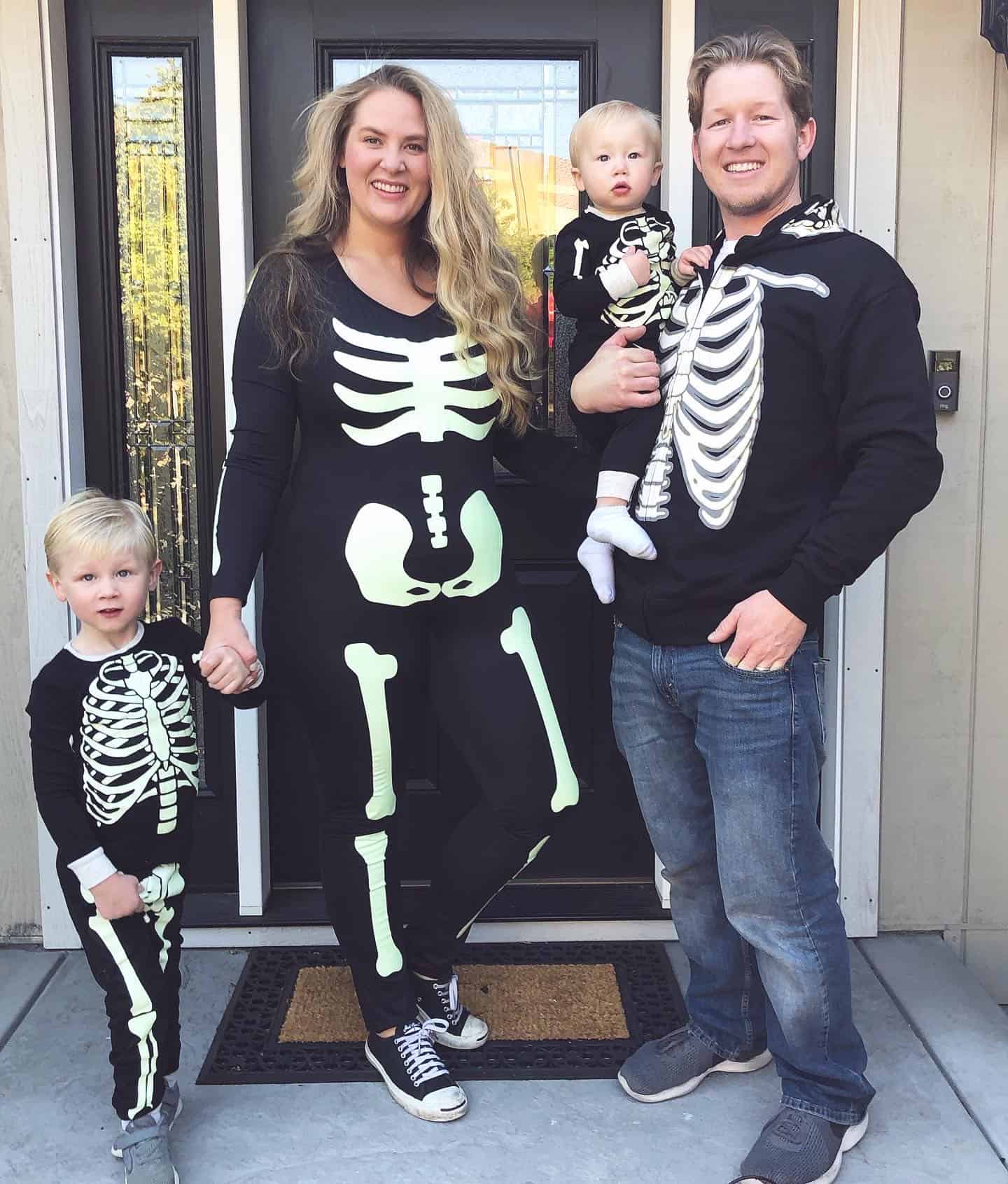 Skeleton family halloween costume