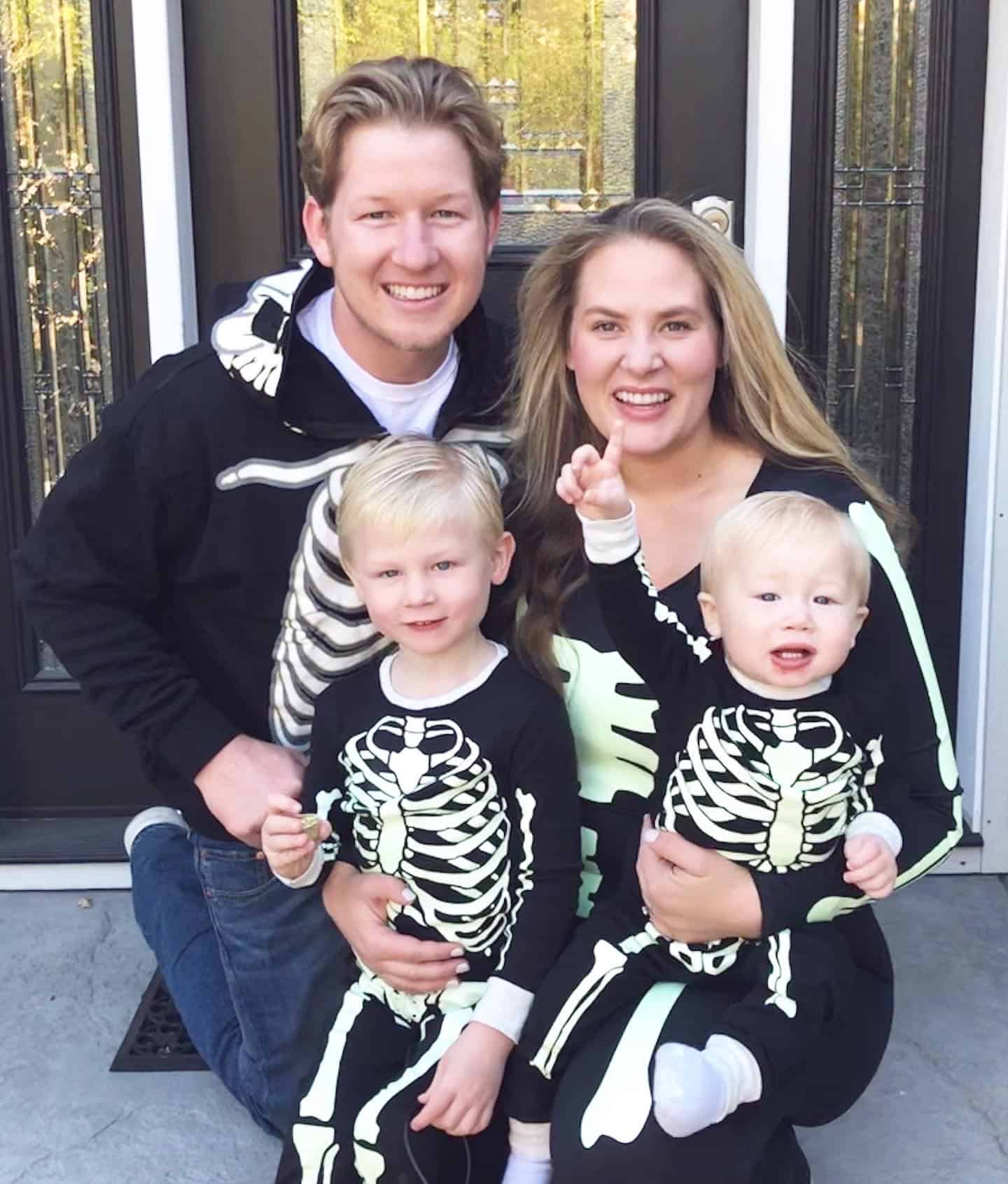 skeleton family halloween costume