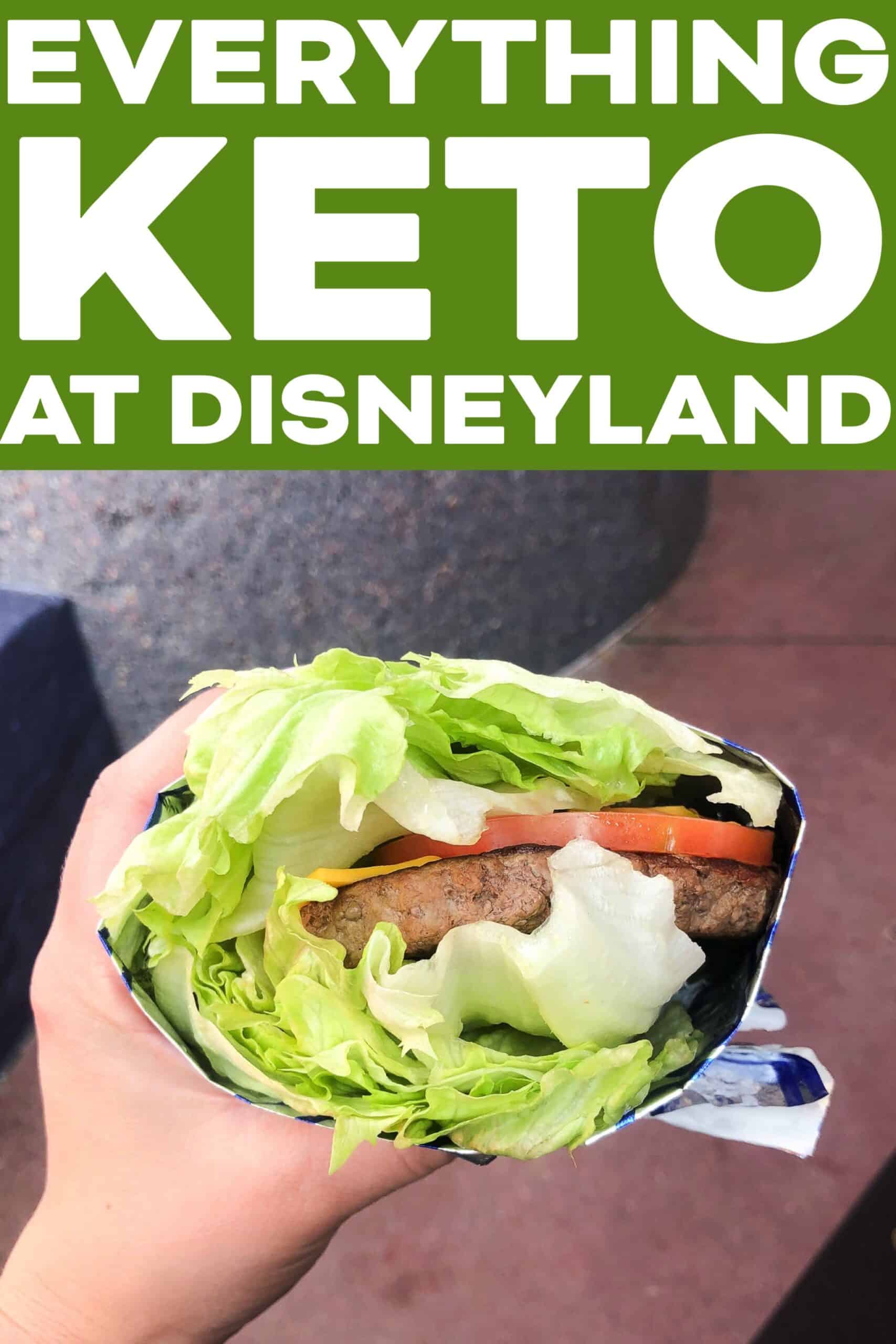 lettuce wrapped burger at Disneyland