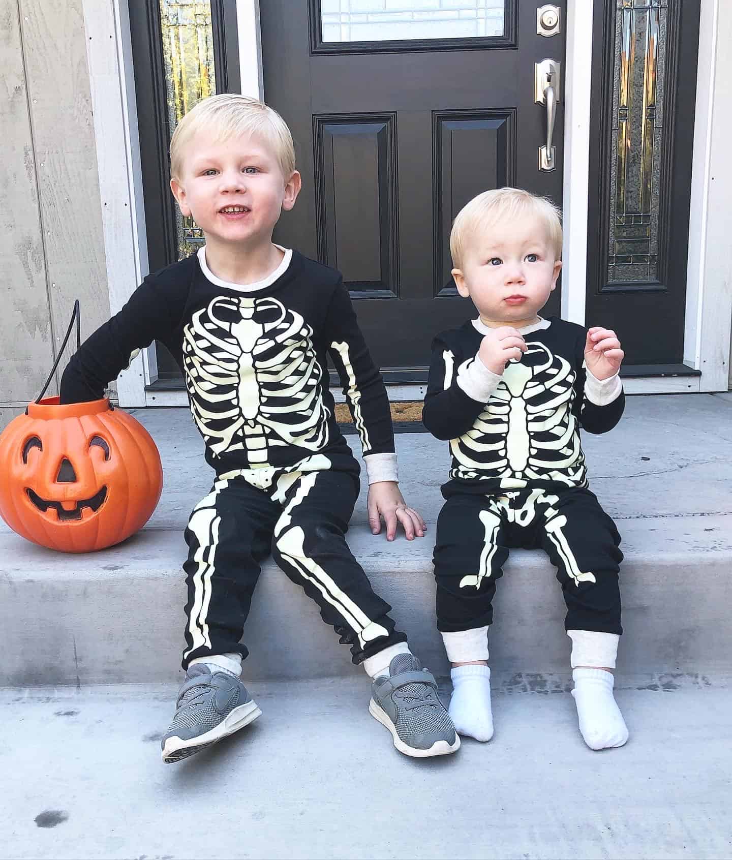 skeleton halloween costume toddler and baby