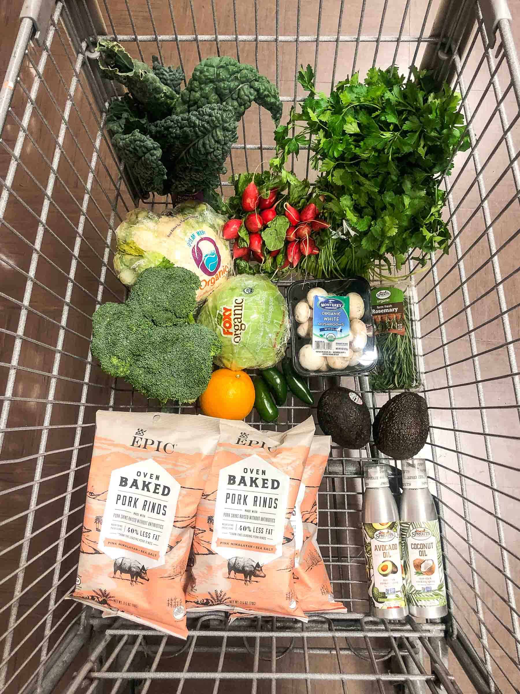 whole30 keto grocery haul groceries sprouts