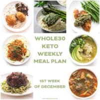 whole30 + keto weekly meal plan menu