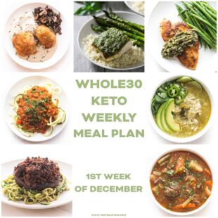 whole30 + keto weekly meal plan menu