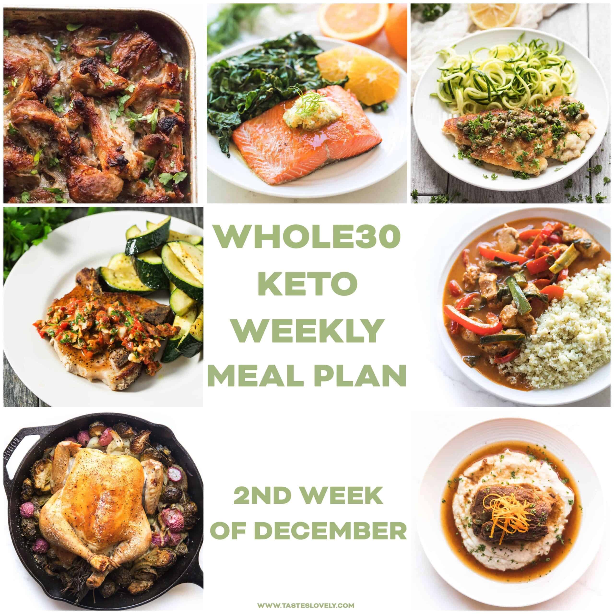 WHOLE30 KETO WEEKLY MEAL PLAN