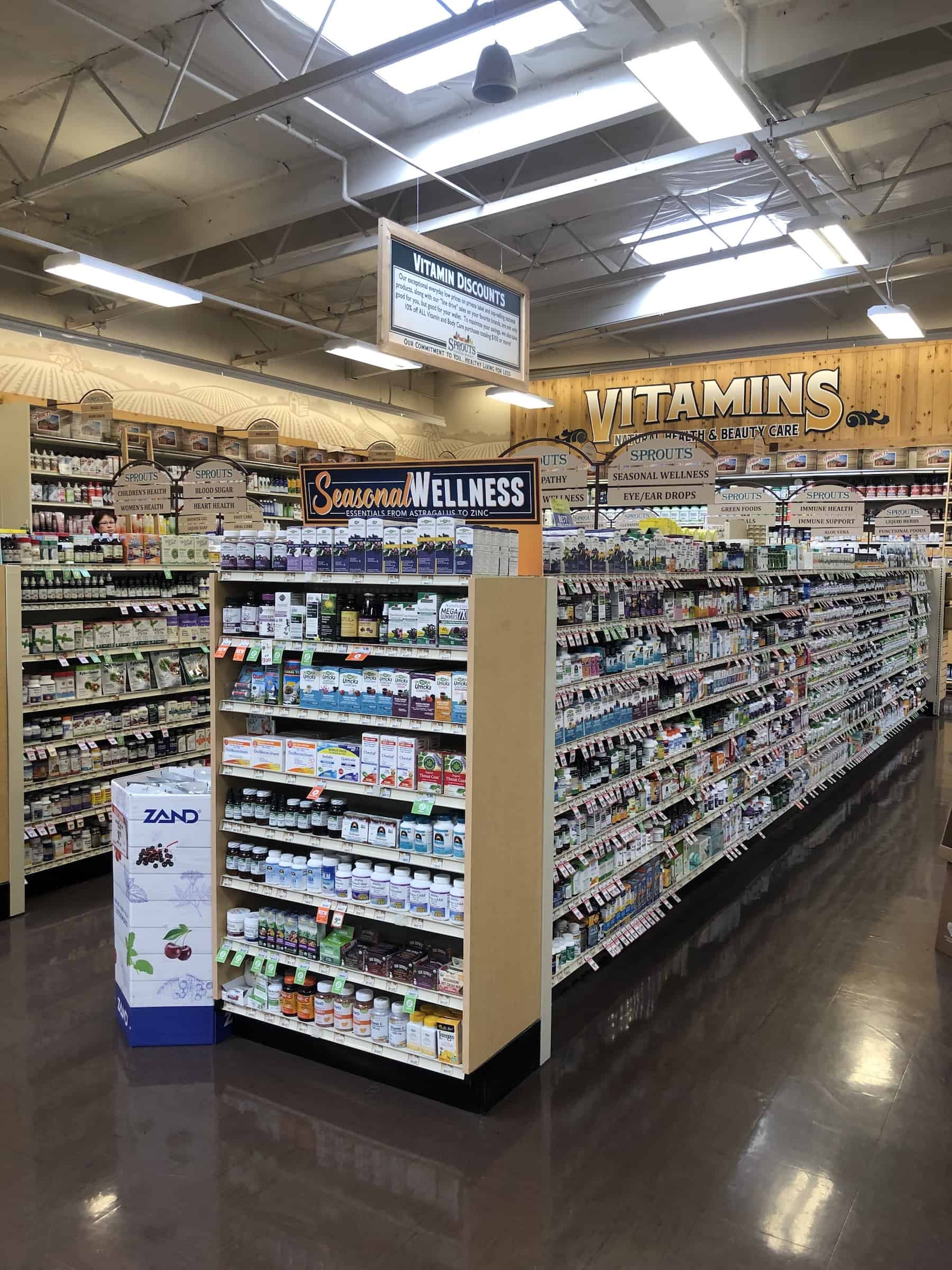 vitamins at sprouts