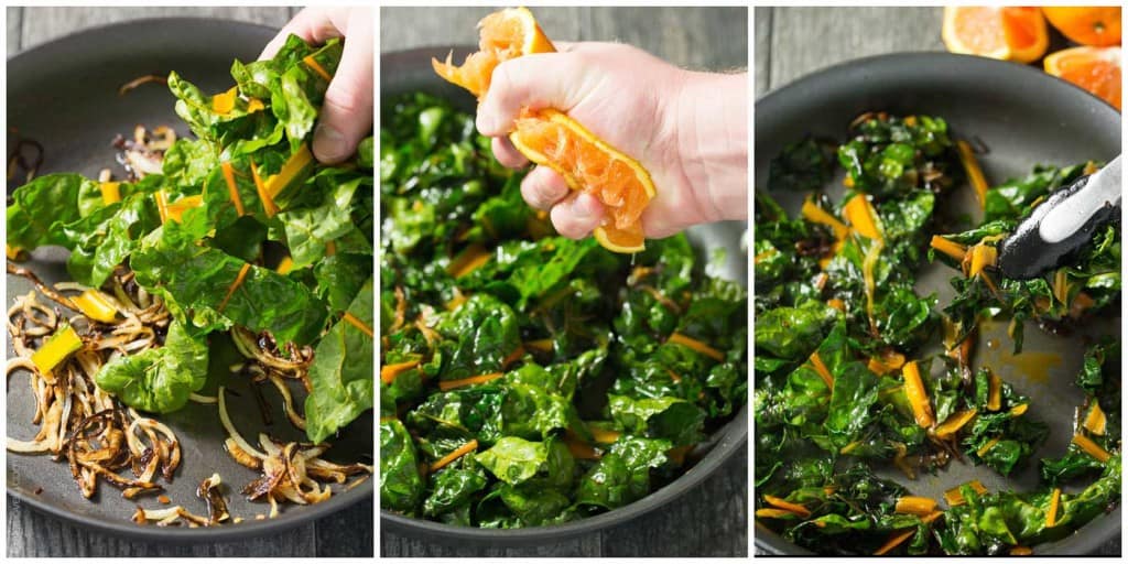 Orange Braised Rainbow Chard (paleo, vegan, gluten free, whole 30)