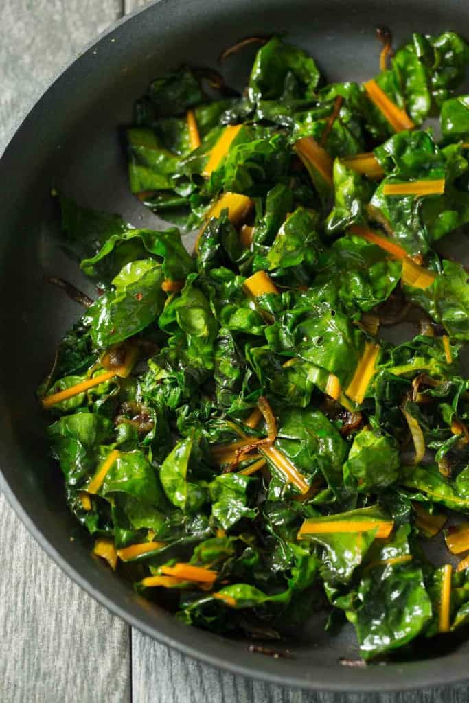 Orange Braised Rainbow Chard (paleo, vegan, gluten free, whole 30)