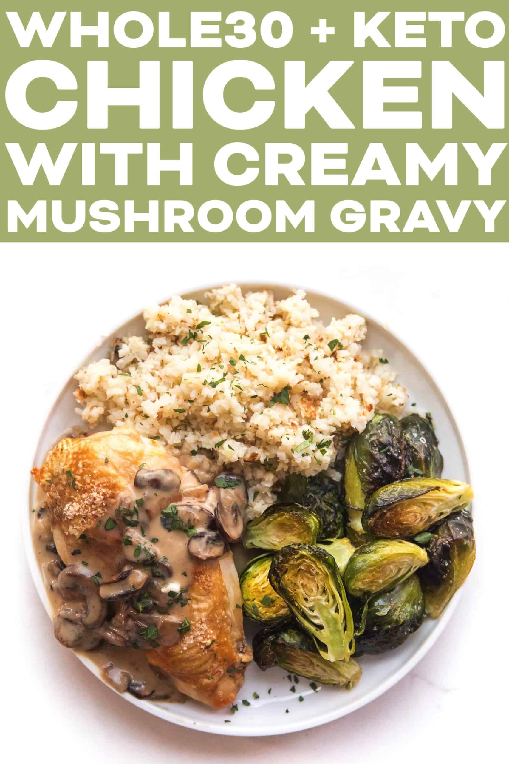 Smothered Chicken with Gravy and Herbs {Paleo, Whole30} 