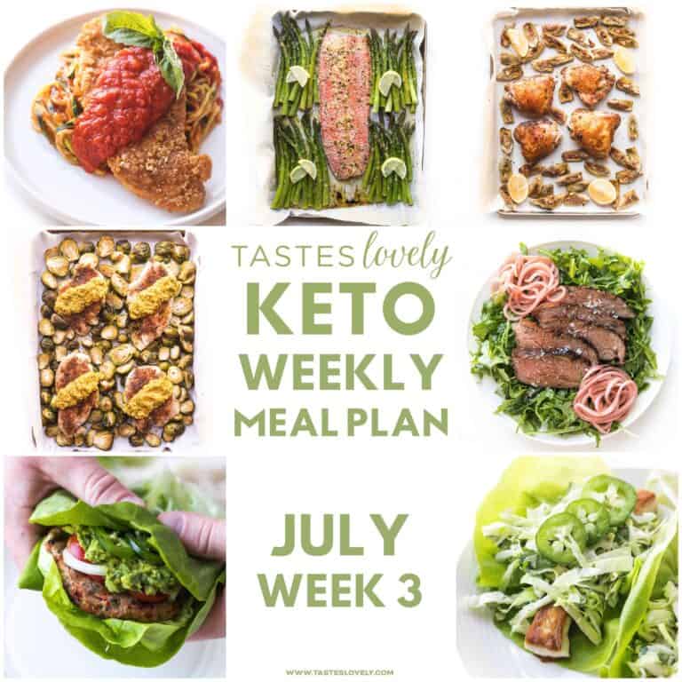 Keto weekly meal plan july week 3 tastes lovely
