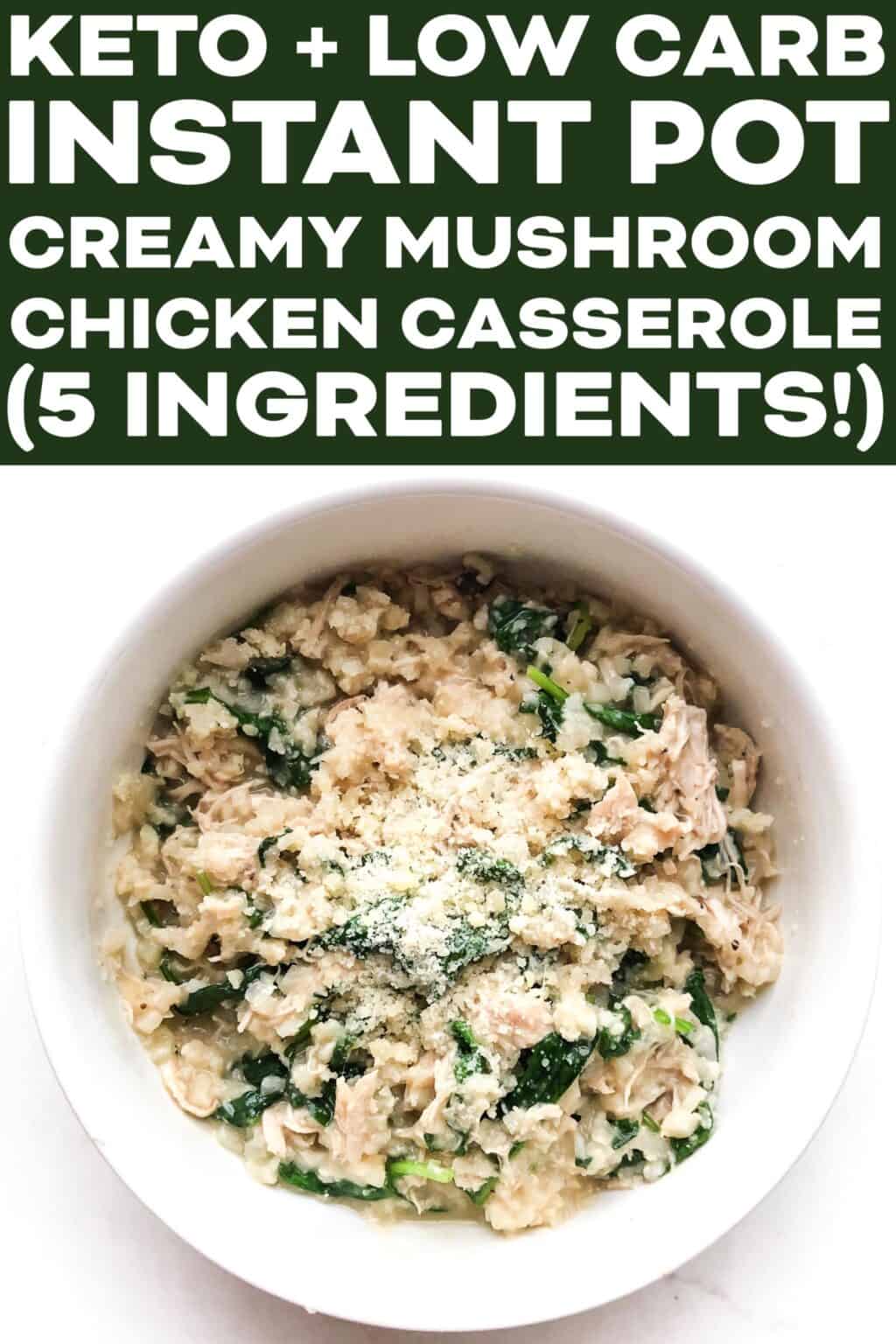 Instant Pot Keto Creamy Mushroom Chicken Casserole - Tastes Lovely