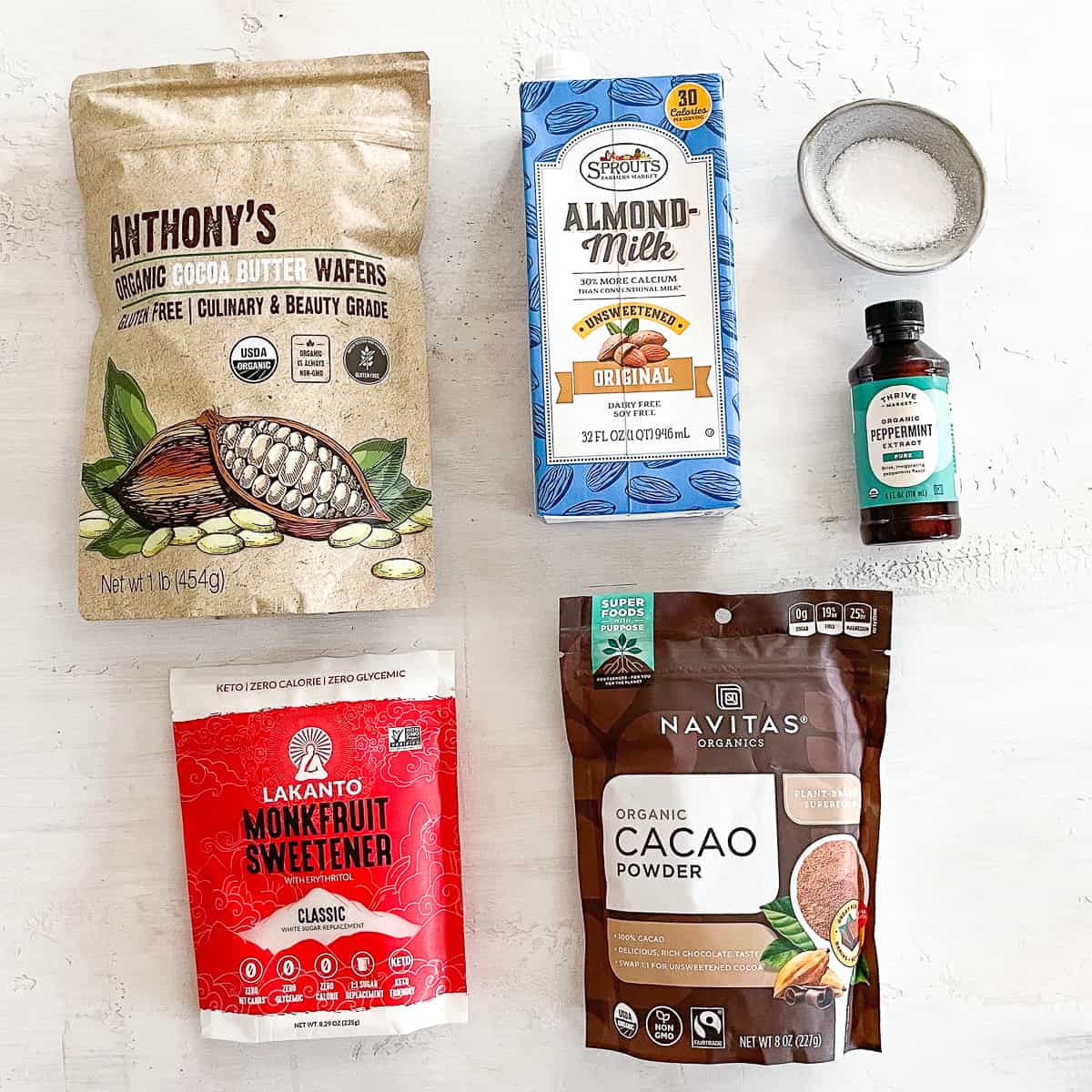 ingredients to make low carb keto hot chocolate