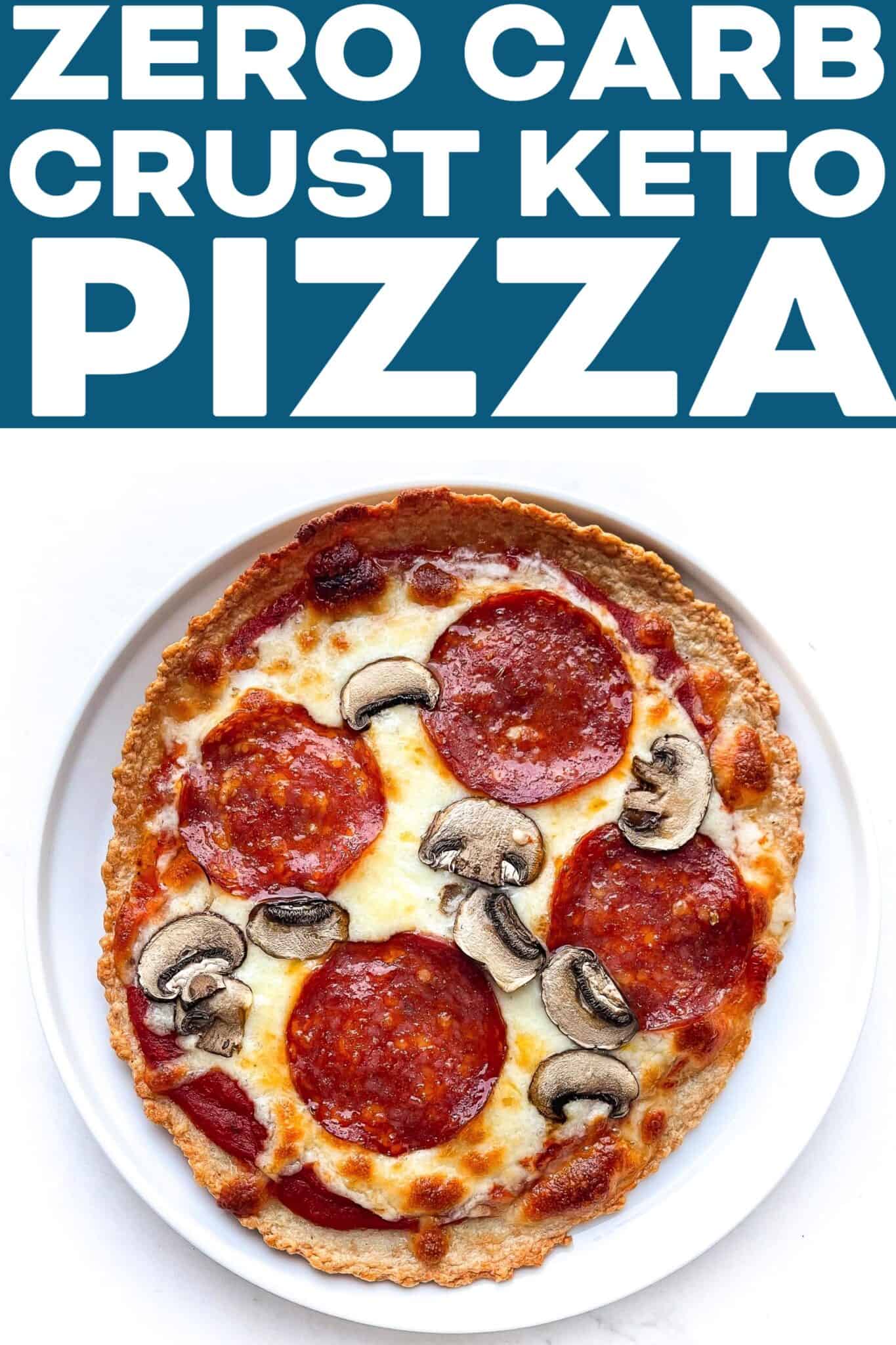 Zero Carb Crust Keto Pizza Tastes Lovely