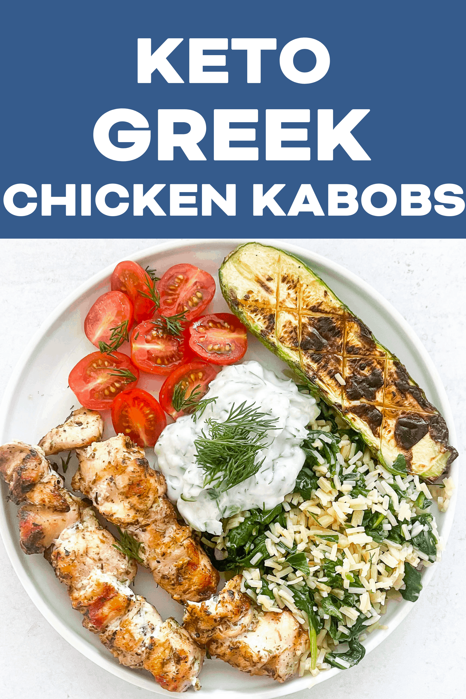 Keto Greek Chicken Kabobs - Tastes Lovely