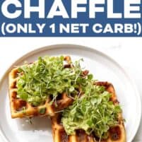 pinterest image of keto chaffle